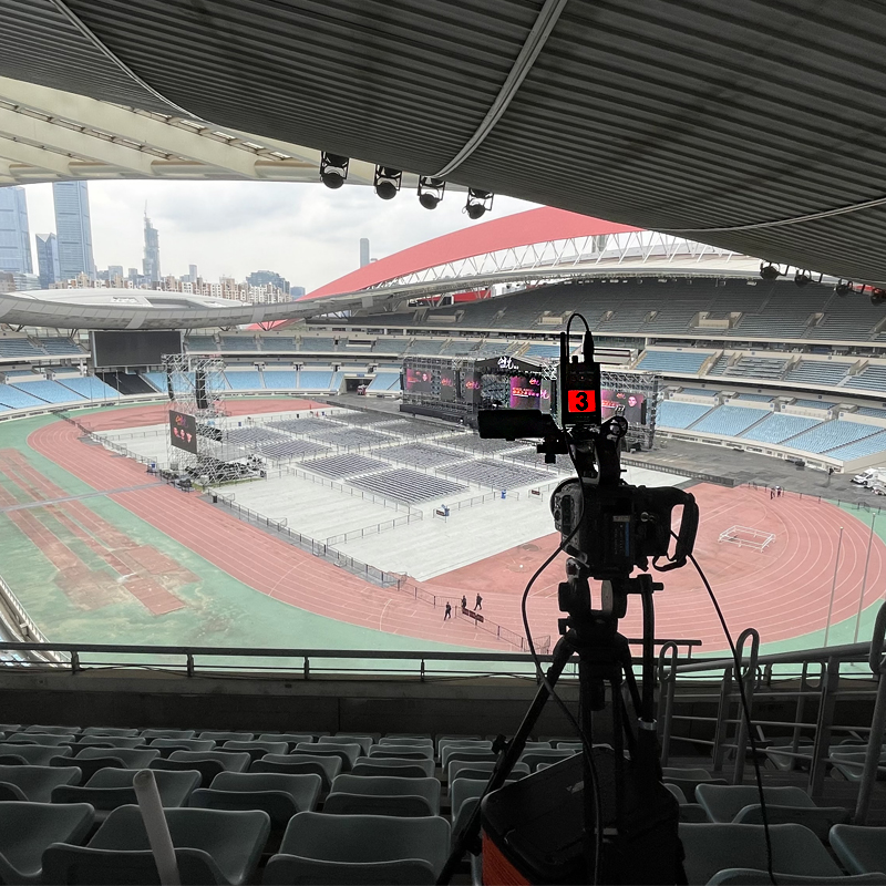 南京奥林匹克体育中心大型演唱会现场