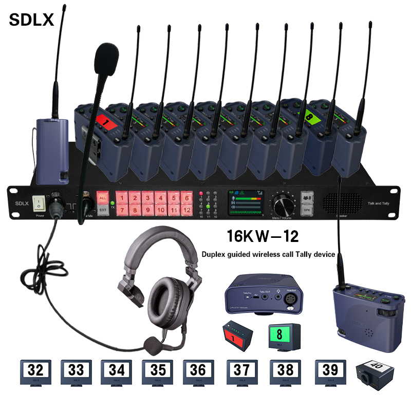 16KW-12 Full Duplex Wireless Guided Tally System