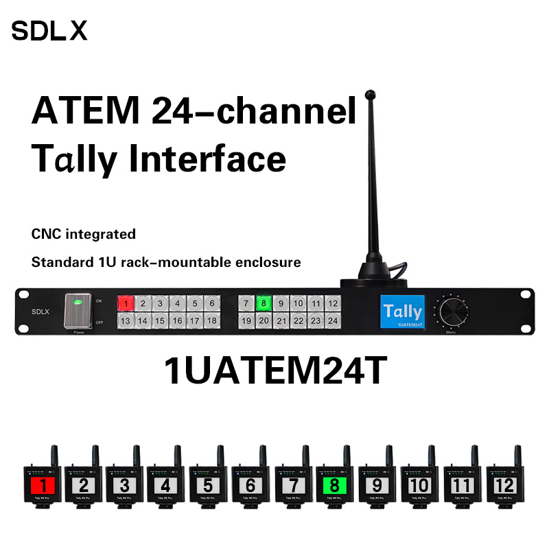 ATEM 24-channel Tally Interface SDLX 1UATEM24T Signal Conver