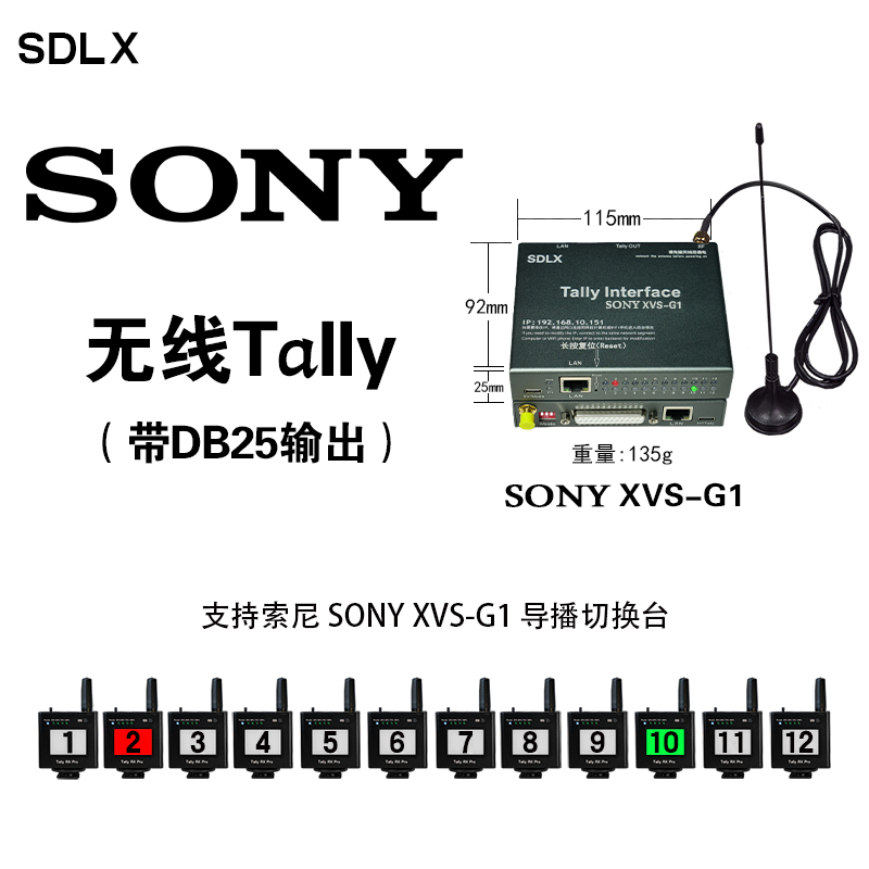 SONY XVS-G1 无线Tally
